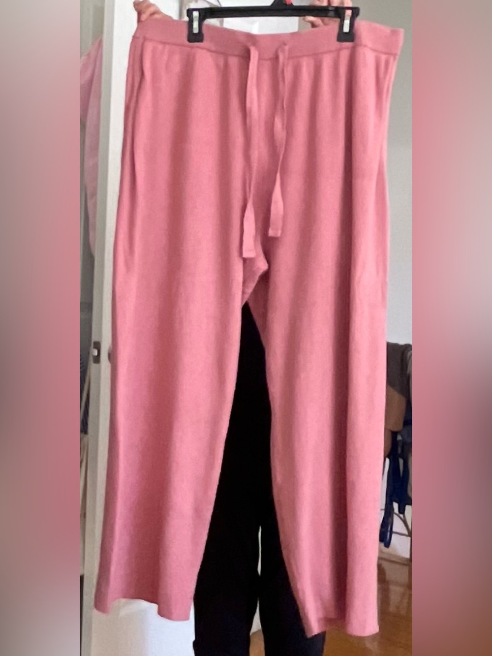 Soft Mauvy-Rose Knit Drawstring Loungewear or Athleisure Joggers- Relaxed Fit